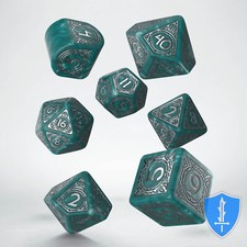 Q-Workshop Viking Mjolnir Modern Dice Set 7 D D RPG
