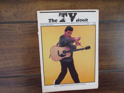 1979 Detroit Free Press TV Book Mag. Cover w/Article(KURT  RUSSELL/ELVIS PRESLEY