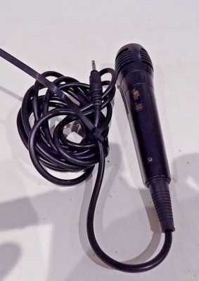 Generisches dynamisches kabelgebundenes Mikrofon ohne Marke schwarz original getestet funktioniert