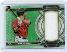 2021 Topps Triple Threads Baseball Green Relic Rookie #SJA-AK Alex Kirilloff /27