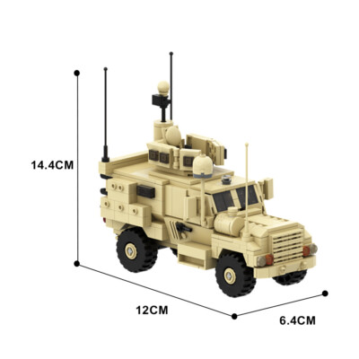 MOC MRAP 4x4 RG-33L Mine Resistant Military Cars Building Blocks Toys 542 PCS