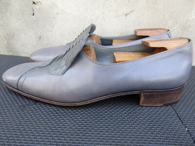 Mens Mauri Gray Grey Genuine Exotic Loafers Slip On Shoes  display picture 1