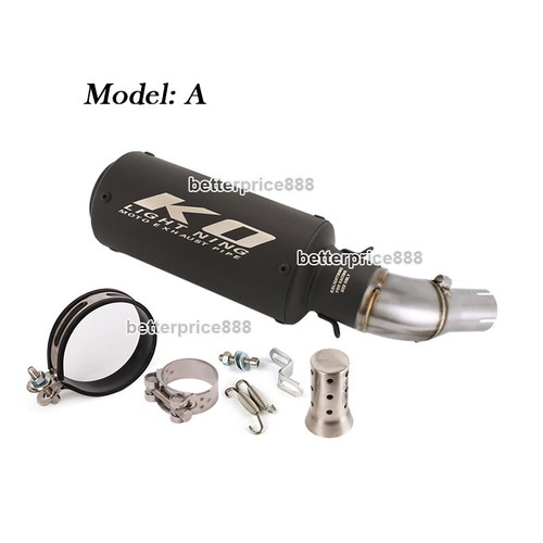 For Yamaha YZF-R3 R25 2015~2025 Exhaust System Mid Link Pipe With Muffler Tips - Picture 2 of 12