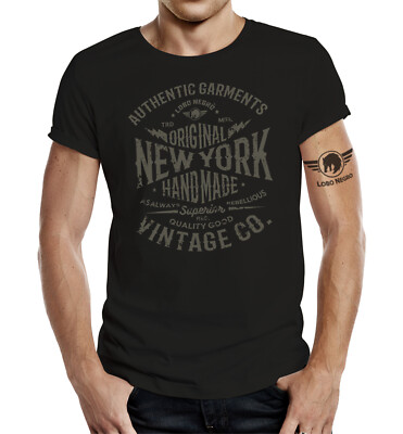Lobo Negro T-Shirt Authentic Garments Original New York Handmade Vintage S - 4XL