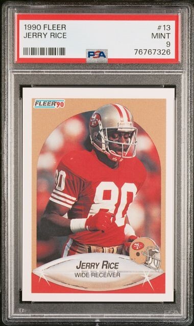 1990 Fleer Jerry Rice #13 - PSA 9 MINT
