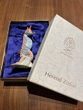 Herend Figurine Porcelain Figure Red Fishnet Seahorse 2024 Zodiac Interior 3.94"