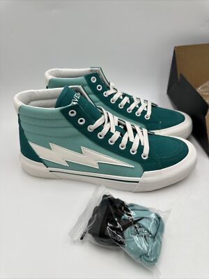REVENGE x STORM High Top Turquoise Sea Green Lightning Bolt-NEW Size 
