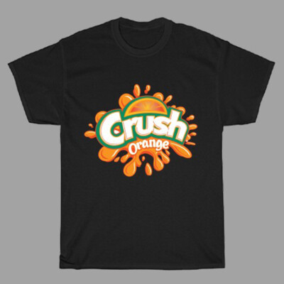 Crush Orange Soda Men's Black Size S to 3XL
