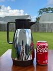 Vintage Dr. Zimmermann Chrome Coffee Thermos Pitcher Western Germany Rido Busse
