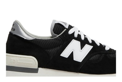Size 5 - New Balance 990v1 Made In USA Black White for sale online  