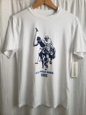 NWT US Polo Association Boys XL 14-16 UPF 50 Rash Guard Swim Shirt Beach Camp