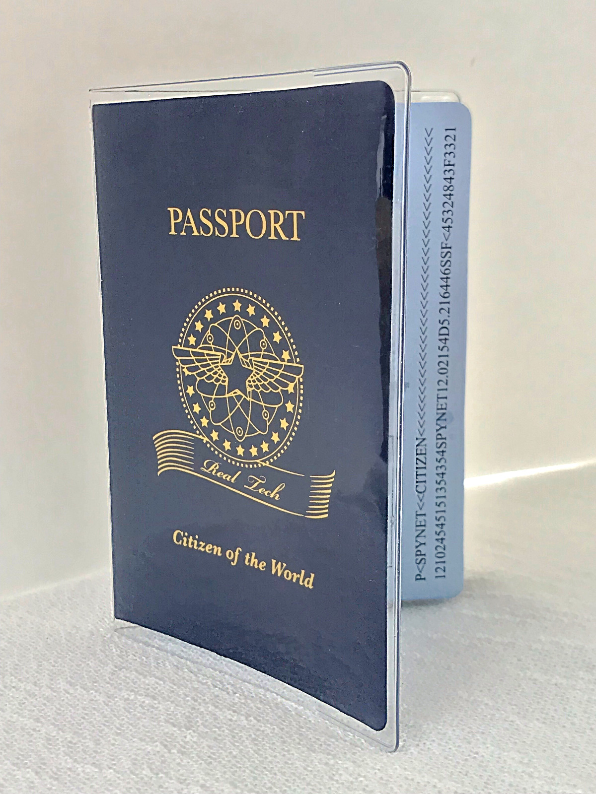 Passport Protector Clear Cover Vinyl Case, sturdy Plastic Holder Passport Sleeve