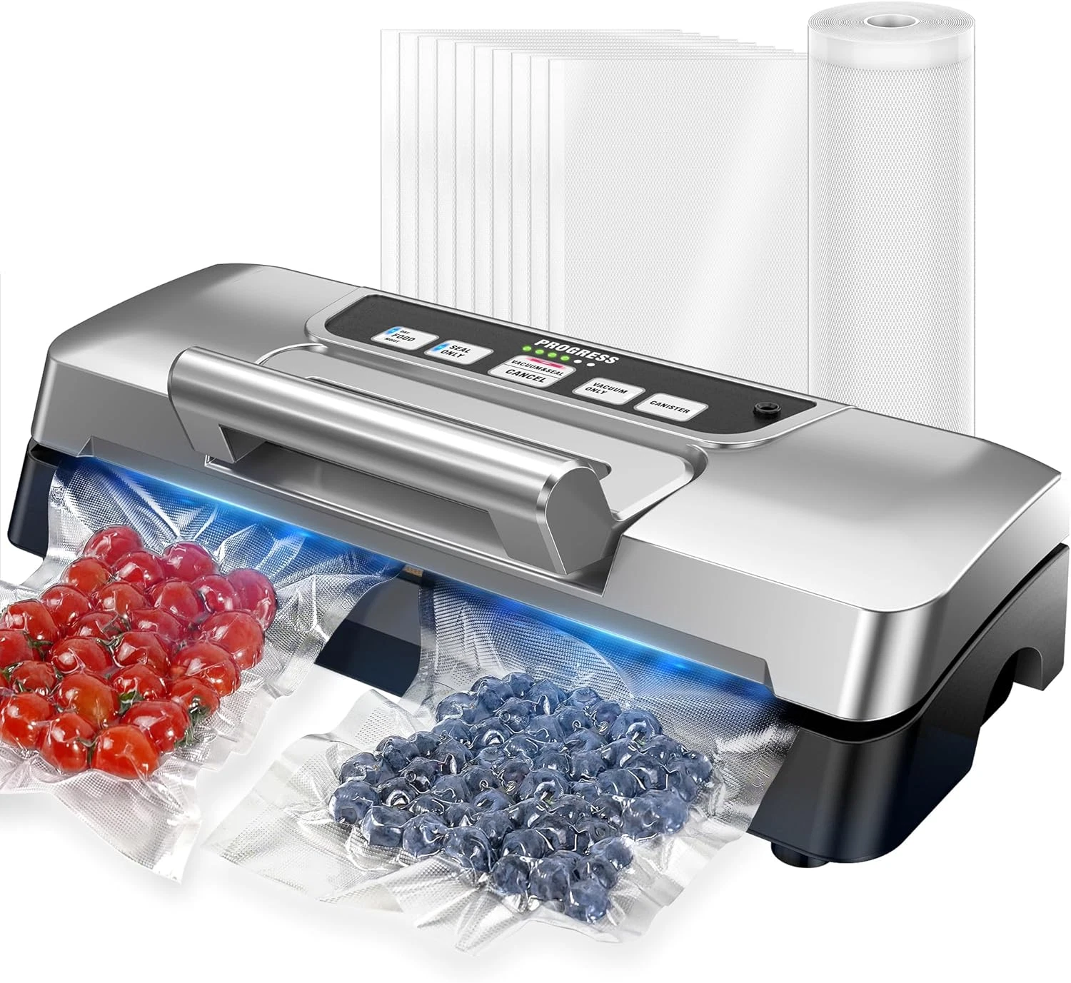 Next Gen Vacuum Sealer with Double Pump, Auto/Manual, Safety Cutter & Bags
Opens in a new window or