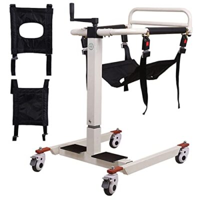 Manual Liftstuhl Patientenlift Rollstuhl Transferhilfe für Toilette Dusche 253lb