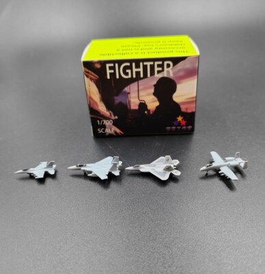 NEW 1/700 US fighter jet model F15 F16 F22 A10, a total of 4
