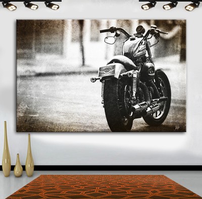 harley davidson wandbild