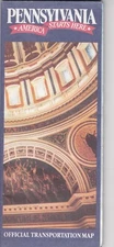 1989 Official State Issue Road Map Of Pennsylvania