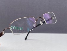 Markus T Eyeglasses Frames men Braun Black Titanium Small lens 007 Np : Germany