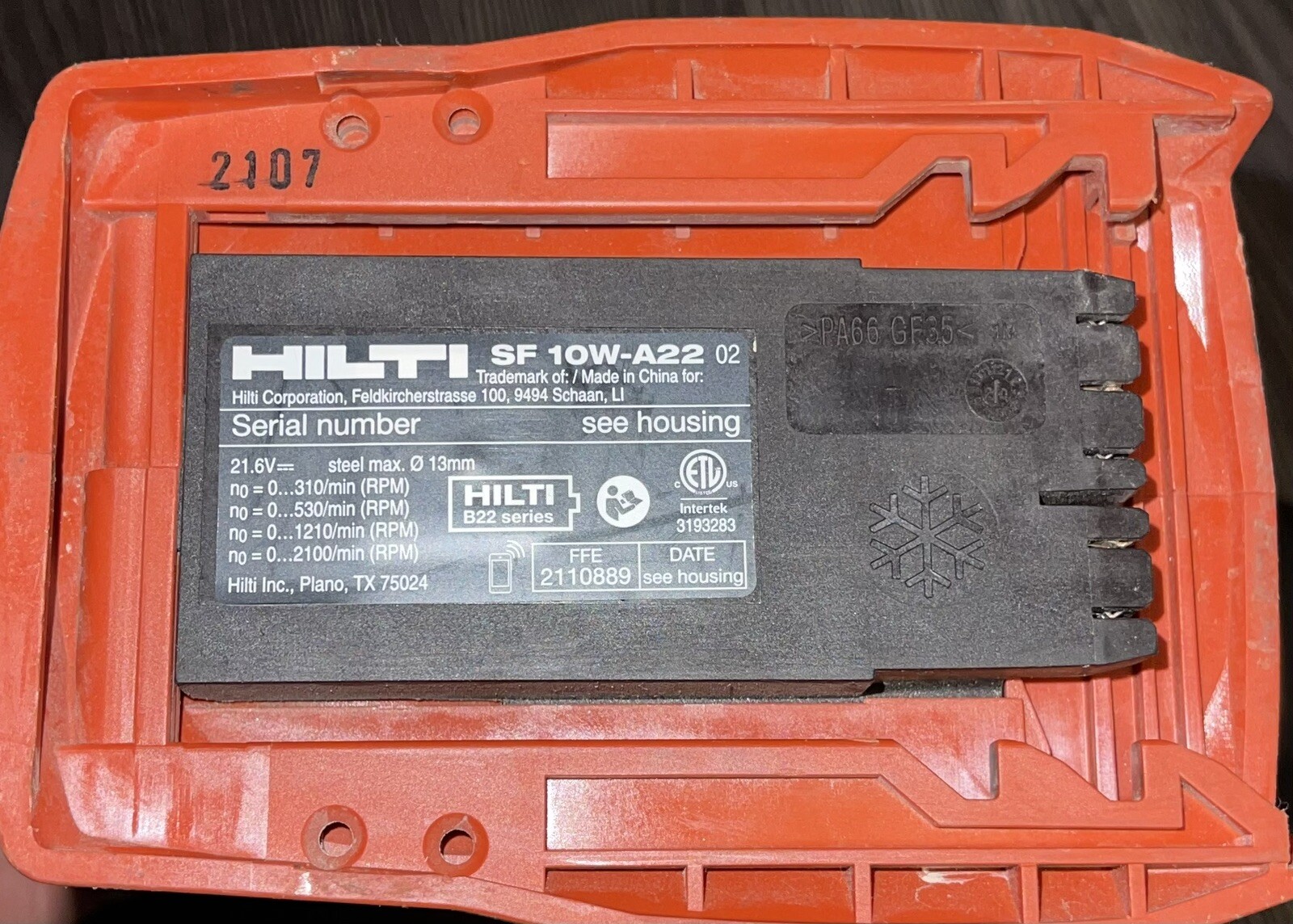 Hilti 1/2" Chuck Cordless ATC Drill Driver (Tool ONLY) SF 10WA22