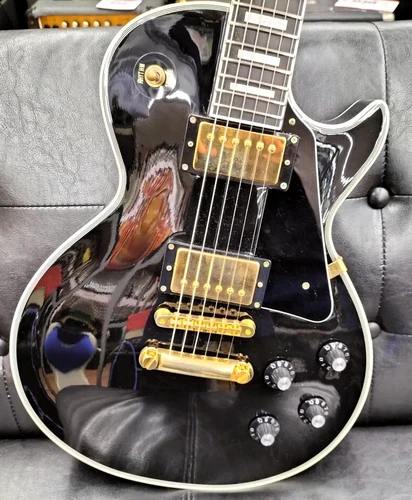 Edwards E-LP-CTM Les Paul Custom Type Electric Guitar Black From Japan