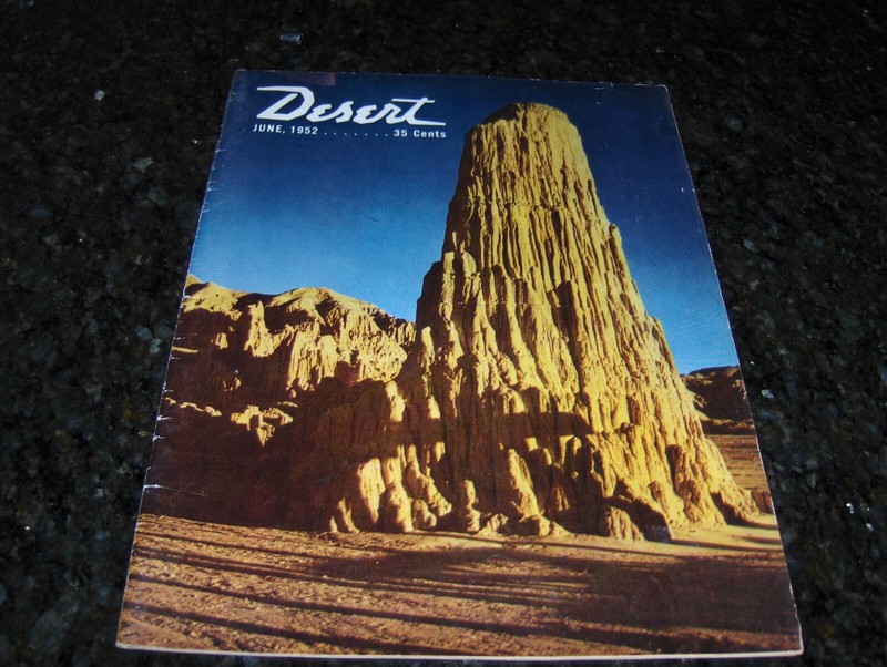 DESERT MAGAZINE 1952 JUNE NAVAJO PETRIFIED WOOD JUNIPER