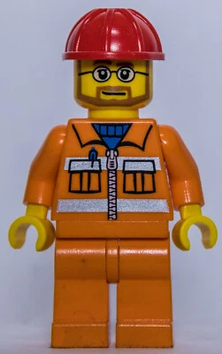 LEGO ®-Minifigur Town City Bauarbeiter Set 7905 Worker - cty0032 cty032 - Bild 1 von 2