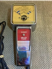 Vintage Chrome Kal-Equip Model R-48 Ohmmeter Michigan USA Tested