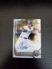 Hunter Patteson - 2022 Bowman Draft Chrome 1st Prospect Autograph REFRACTOR /499