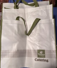 3 -PANERA BREAD CATERING  BAGS Large Tote - Reusable Grocery - 18 X 21 X12