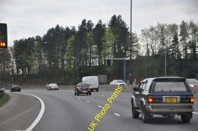 Foto A2 Newport: Die Autobahn M4 Glaslwch Die M4 Autobahn Richtung Westen bis 2014