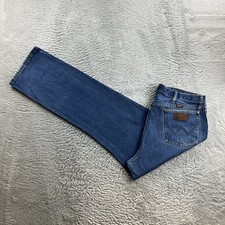 Jeans uomo vintage Wrangler W38 L34 blu 47MWZ regular straight fit denim pantaloni