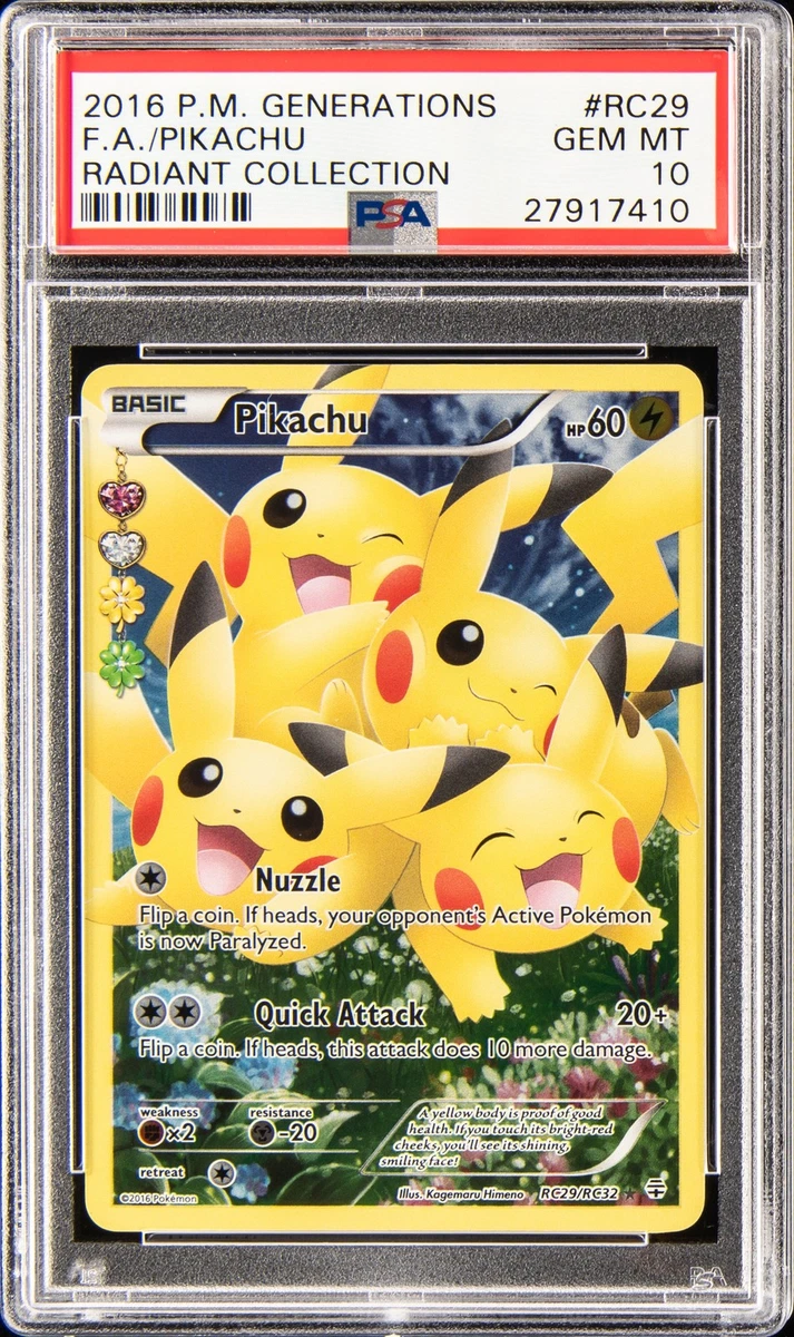 Pikachu Pokémon TCG Professional Sports Authenticator (PSA) Grade