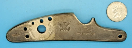 MODEL 1863 U.S. TRENTON RIFLE MUSKET LOCKPLATE - ANTIQUE ORIGINAL
