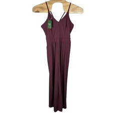 NEW Halara Breezeful Backless Side Zipper Pocket Wide Leg Quick Dry Jumpsuit LT