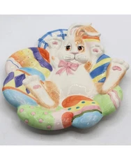 Fitz and Floyd Eggscapades Easter Canape Plate