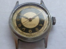 Vintage 1940s Parker Two Tone - Shock Protected 28mm Watch WW2? - Non Working