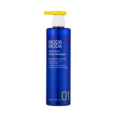 MODA MODA Blue Biotin Scalp Shampoo 300ml Hair Loss Care K-Beauty