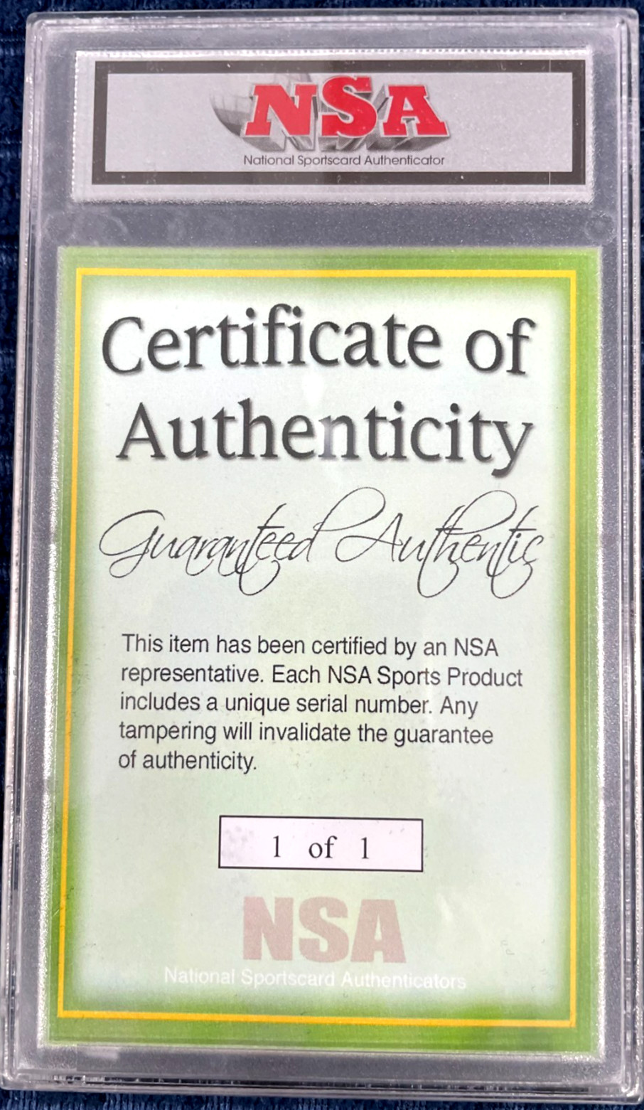 Kobe Bryant Game Used Worn Cut Jersey Patch Card 2010 NSA Los Angeles Lakers 1/1 view 2