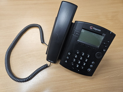 Polycom VVX 310 6-Leitungs IP-Telefon mit zwei Gigabit-Anschlüssen