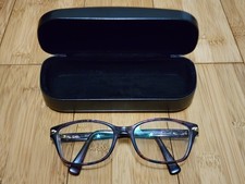 Coach Hc6065 5288 Confetti Purple Rectangle Eyeglasses Frames 51-17-135 W/ Case