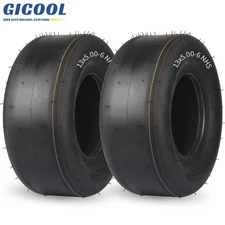 GICOOL 2Pk 13x5.00-6 Zero Turn Lawn Mower Tire, 13x5-6 Smooth Tubeless Tyres
