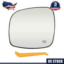 Mirror Glass For Dodge Grand Caravan Chrysler Town & Country Left Heated 08-16