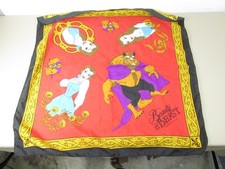 Vintage Beauty & the Beast Bandana Handkerchi...