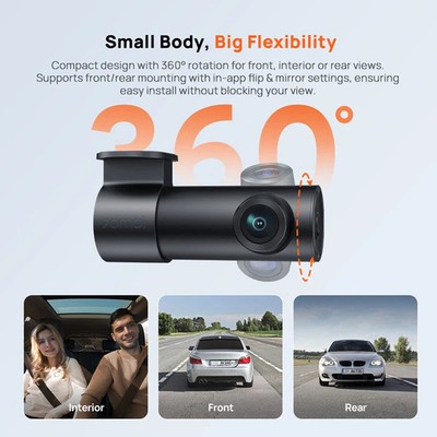 Dashcam M310 Plus 2K 1440P 143 ° FOV F1.55 Smart Voice Control 24H Parkschutz 