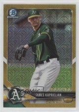 2018 Bowman Mega Box Gold Mojo Refractor 47/50 James Kaprielian #BCP44 08jk