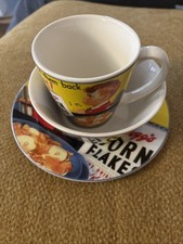 VTG Kelloggs Corn Flakes Set Plate, Bowl, Mug 2005 EDITION. No chips or cracks. 