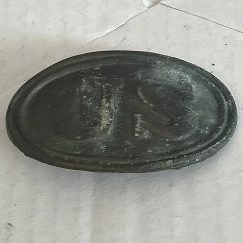 Vintage Civil War US Brass Belt Buckle