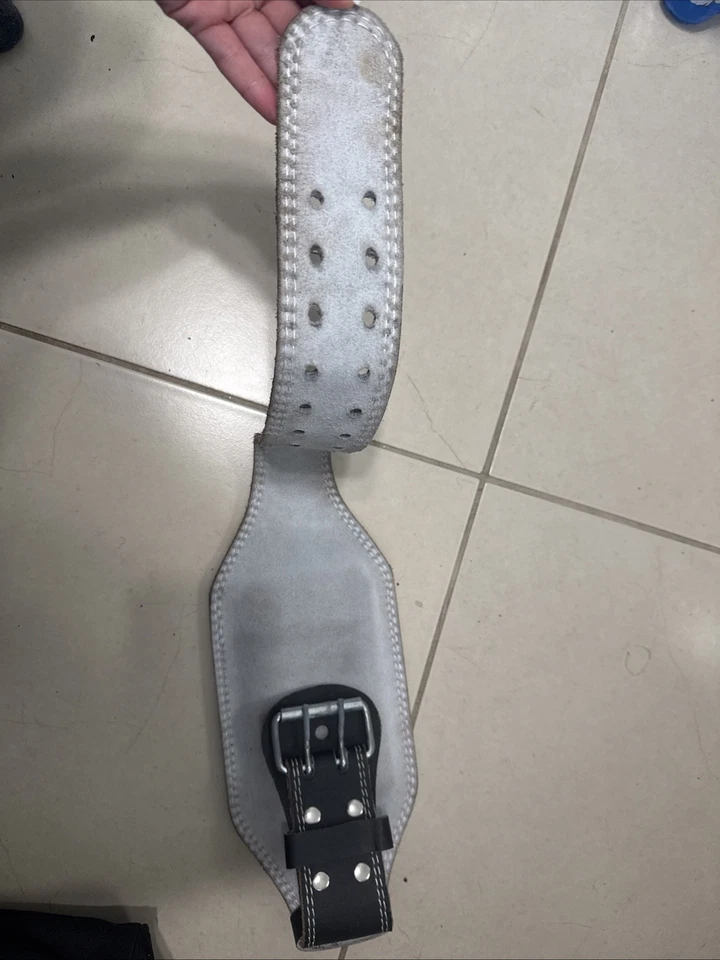 Cinturón profesional de palanca de cuero para gimnasio entrenamiento levantamiento de pesas Foto 3 de 4