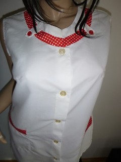 Nylon Kittel Schürze Dederon Kleider Sissy Boy Haus Apron Blouse DDR