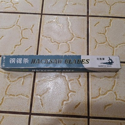 Swordfish Brand Hacksaw Blades 12 X 1/2 Inch 24 Teeth  Per Inch 69 Blades Total